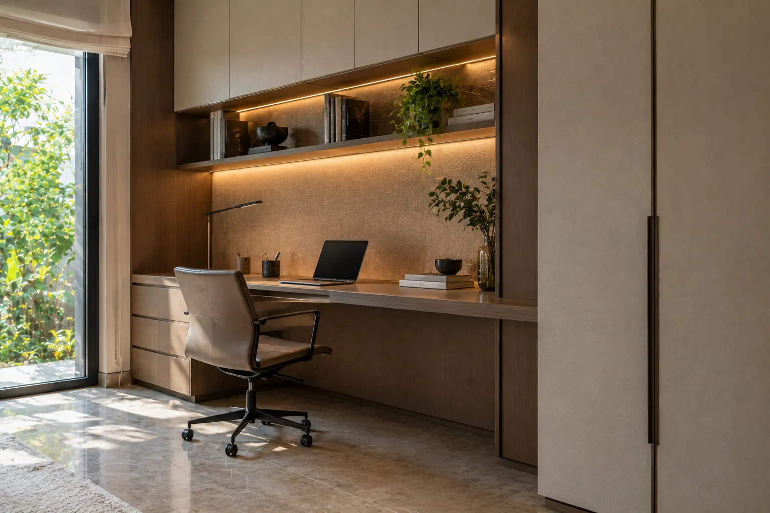 Meja Kerja Built-in