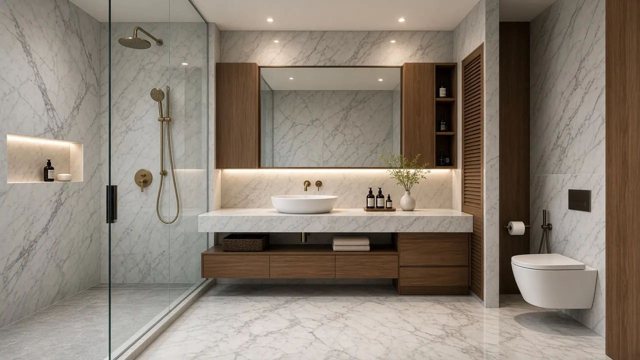 Kamar Mandi Marmer
