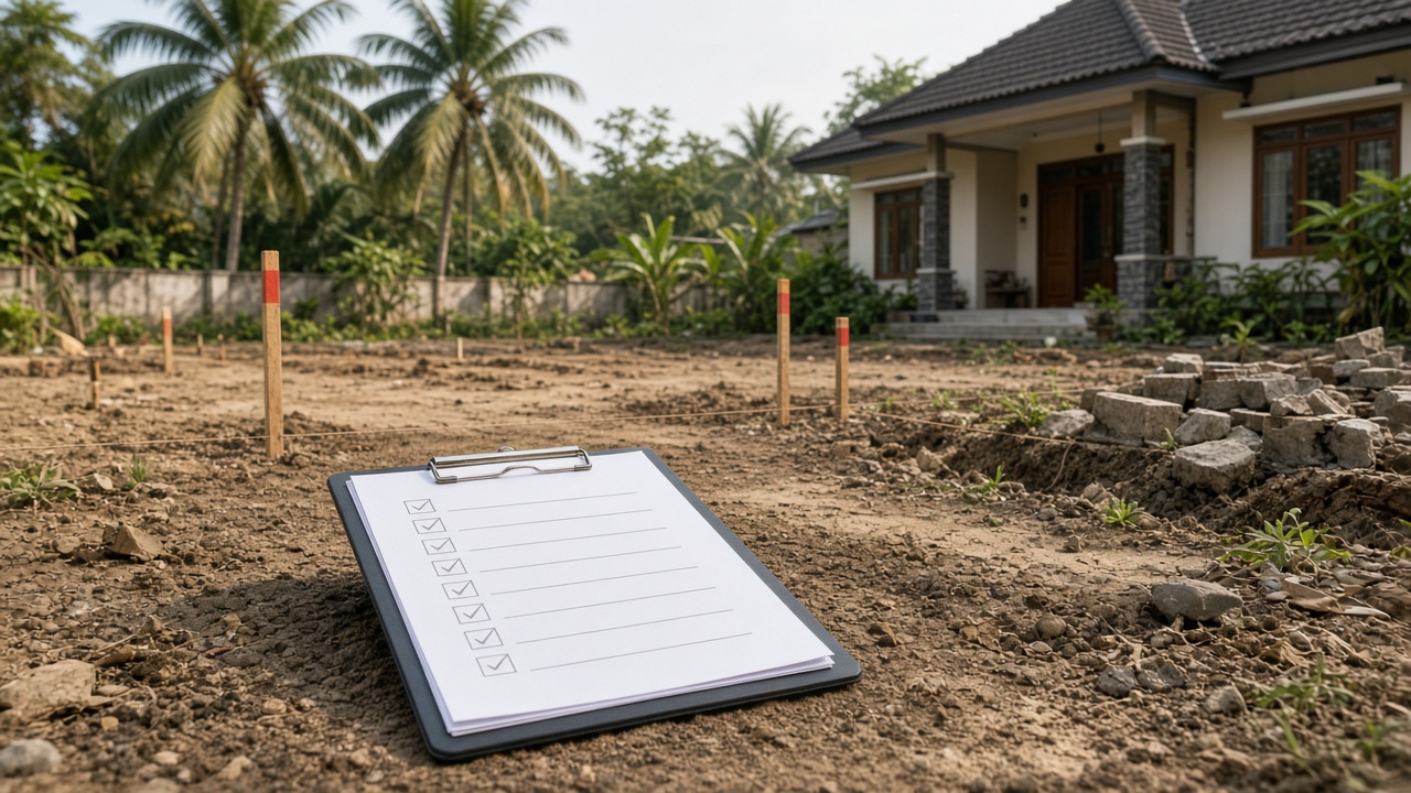 Checklist di lahan sebelum membangun rumah